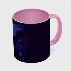 Кружка 3D McGregor Neon, цвет: 3D-белый + розовый