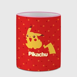 Кружка 3D Pikachu, цвет: 3D-розовый кант — фото 2