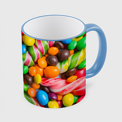 Кружка цветная Сладкие конфетки