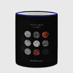 Кружка 3D Twenty one pilots: Blurrveace, цвет: 3D-синий кант — фото 2