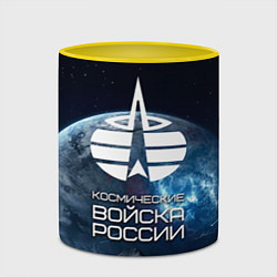 Кружка 3D Космические войска, цвет: 3D-белый + желтый — фото 2