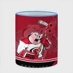 Кружка 3D Carolina Hurricanes, цвет: 3D-небесно-голубой кант — фото 2