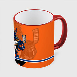 Кружка 3D New York Islanders, цвет: 3D-красный кант
