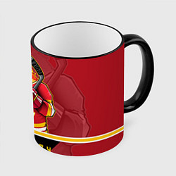 Кружка 3D Calgary Flames, цвет: 3D-черный кант