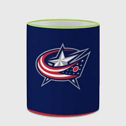 Кружка 3D Columbus Blue Jackets, цвет: 3D-светло-зеленый кант — фото 2