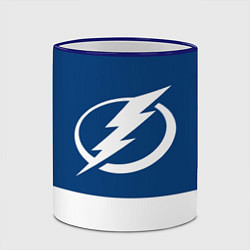 Кружка 3D Tampa Bay Lightning, цвет: 3D-синий кант — фото 2
