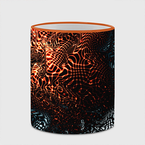 Кружка цветная Technology / 3D-Оранжевый кант – фото 2
