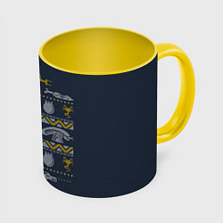 Кружка цветная Новогодний свитер Чужой