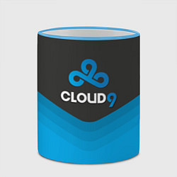 Кружка 3D Cloud 9 Uniform, цвет: 3D-небесно-голубой кант — фото 2