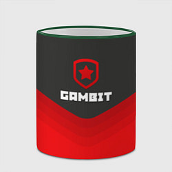 Кружка 3D Gambit Gaming Uniform, цвет: 3D-зеленый кант — фото 2