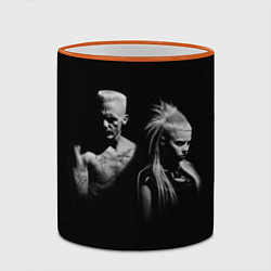 Кружка 3D Die Antwoord: Black, цвет: 3D-оранжевый кант — фото 2