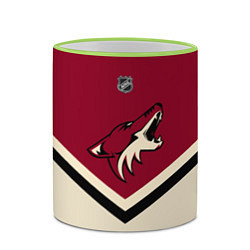 Кружка 3D NHL: Arizona Coyotes, цвет: 3D-светло-зеленый кант — фото 2
