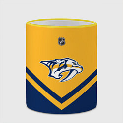 Кружка 3D NHL: Nashville Predators, цвет: 3D-желтый кант — фото 2
