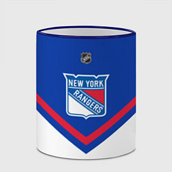 Кружка 3D NHL: New York Rangers цвета 3D-синий кант — фото 2