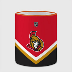 Кружка 3D NHL: Ottawa Senators, цвет: 3D-оранжевый кант — фото 2