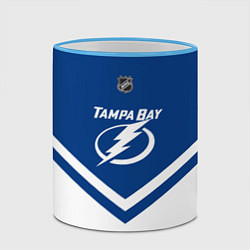 Кружка 3D NHL: Tampa Bay Lightning, цвет: 3D-небесно-голубой кант — фото 2
