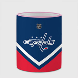 Кружка 3D NHL: Washington Capitals, цвет: 3D-розовый кант — фото 2