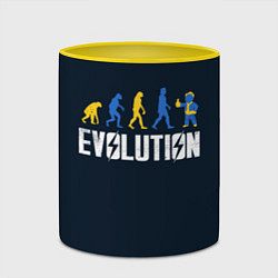Кружка 3D Vault Evolution, цвет: 3D-белый + желтый — фото 2