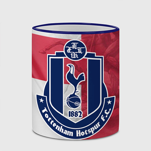 Кружка цветная Tottenham Hotspur FC / 3D-Синий кант – фото 2