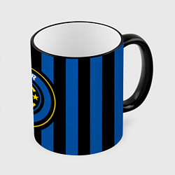 Кружка 3D Inter FC 1908, цвет: 3D-черный кант