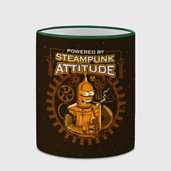 Кружка 3D Steampunk Attitude, цвет: 3D-зеленый кант — фото 2