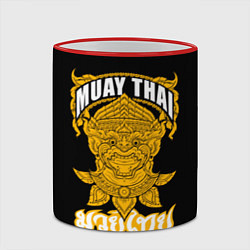 Кружка 3D Muay Thai Fighter, цвет: 3D-красный кант — фото 2
