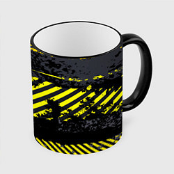 Кружка 3D Grunge Line, цвет: 3D-черный кант