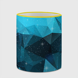 Кружка 3D PolyBlue Star, цвет: 3D-желтый кант — фото 2