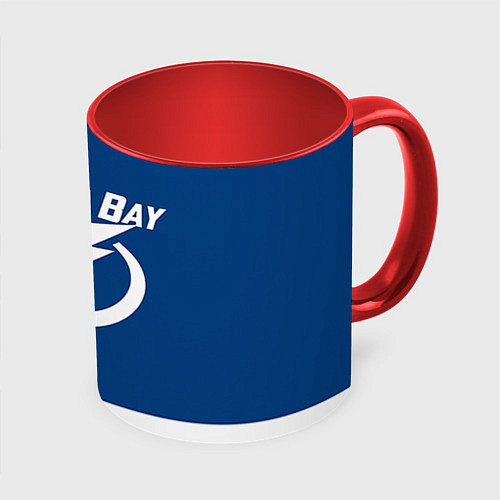 Кружка цветная Tampa Bay: Nesterov / 3D-Белый + красный – фото 1