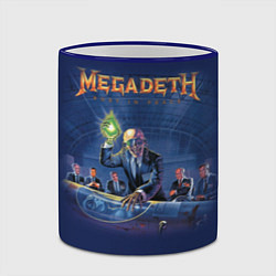 Кружка 3D Megadeth: Rust In Peace, цвет: 3D-синий кант — фото 2
