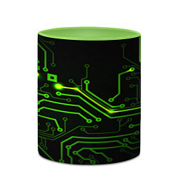 Кружка 3D Tehnology, цвет: 3D-белый + светло-зеленый — фото 2