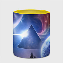 Кружка 3D Pink Floyd: Space, цвет: 3D-белый + желтый — фото 2