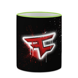 Кружка 3D FaZe Clan: Black collection, цвет: 3D-светло-зеленый кант — фото 2