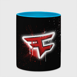 Кружка 3D FaZe Clan: Black collection, цвет: 3D-белый + небесно-голубой — фото 2