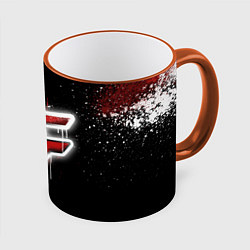 Кружка 3D FaZe Clan: Black collection, цвет: 3D-оранжевый кант