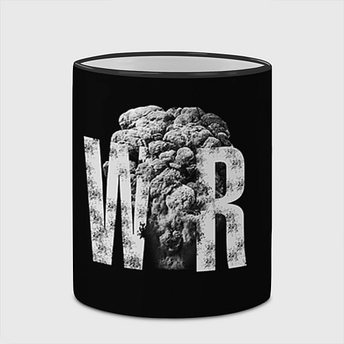 Кружка цветная Atomic War / 3D-Черный кант – фото 2