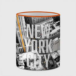 Кружка 3D New York City, цвет: 3D-оранжевый кант — фото 2