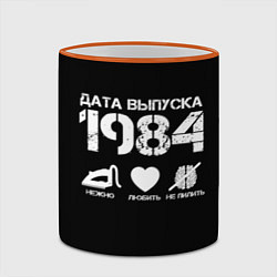 Кружка 3D Дата выпуска 1984, цвет: 3D-оранжевый кант — фото 2