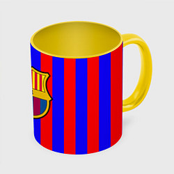 Кружка 3D Barca FCB Club, цвет: 3D-белый + желтый
