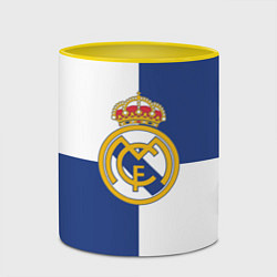Кружка 3D Real Madrid: Blue style, цвет: 3D-белый + желтый — фото 2