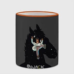 Кружка 3D Bojack Horseman, цвет: 3D-оранжевый кант — фото 2