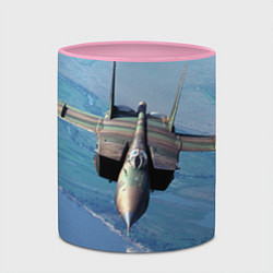 Кружка 3D МиГ-31, цвет: 3D-белый + розовый — фото 2