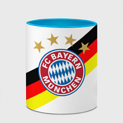 Кружка 3D FC Bayern: Germany, цвет: 3D-белый + небесно-голубой — фото 2