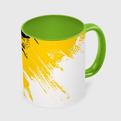 Кружка 3D Имперский флаг России, цвет: 3D-белый + светло-зеленый