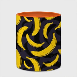 Кружка 3D Бананы, цвет: 3D-белый + оранжевый — фото 2