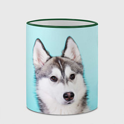 Кружка 3D Blue, цвет: 3D-зеленый кант — фото 2