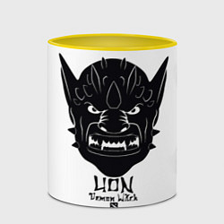 Кружка 3D Lion: Demon Witch, цвет: 3D-белый + желтый — фото 2