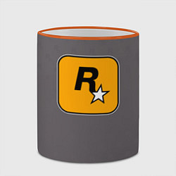 Кружка 3D GTA VI: Rockstar Games, цвет: 3D-оранжевый кант — фото 2