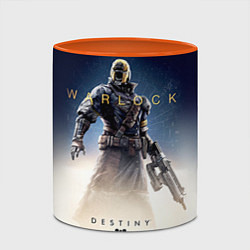Кружка 3D Destiny: Warlock, цвет: 3D-белый + оранжевый — фото 2