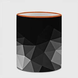 Кружка 3D Abstract gray, цвет: 3D-оранжевый кант — фото 2